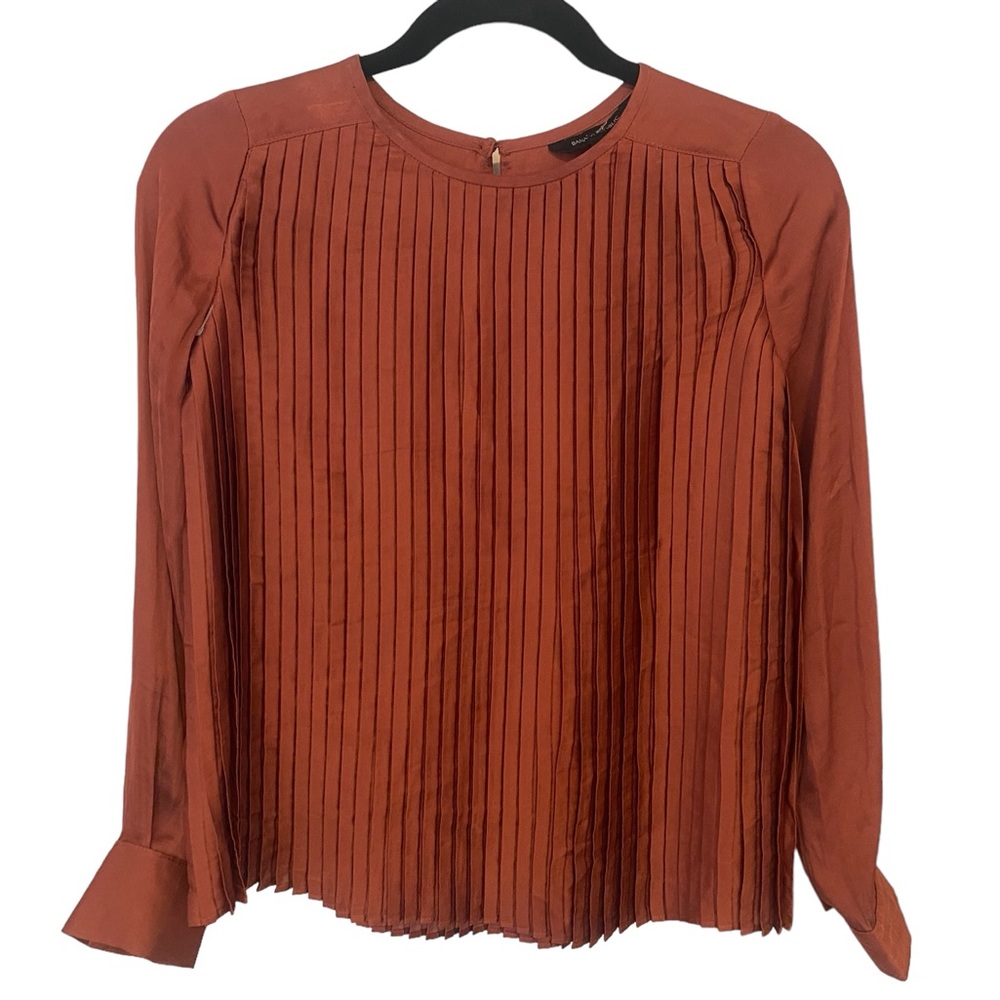 🆕NWOT Banana Republic Sarin Pleated Blouse Size XS Petite